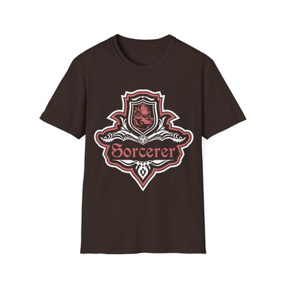 Printify T-Shirt Dark Chocolate / S D&D Sorcerer Class Fancy Emblem T-Shirt