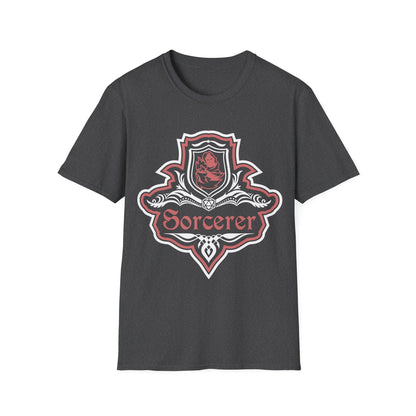Printify T-Shirt Dark Heather / S D&D Sorcerer Class Fancy Emblem T-Shirt