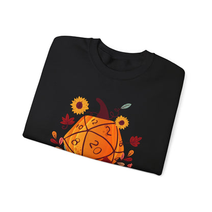 Printify Sweatshirt D&D Sweatshirt Pumpkin Dice Season