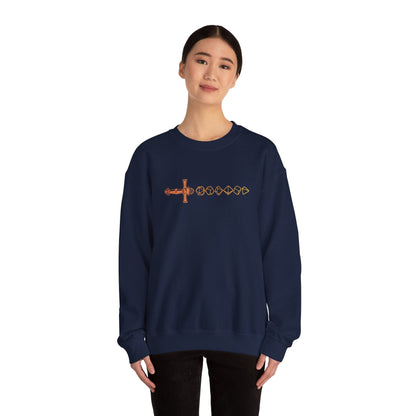 Printify Sweatshirt D&D Sword D20 Sweatshirt