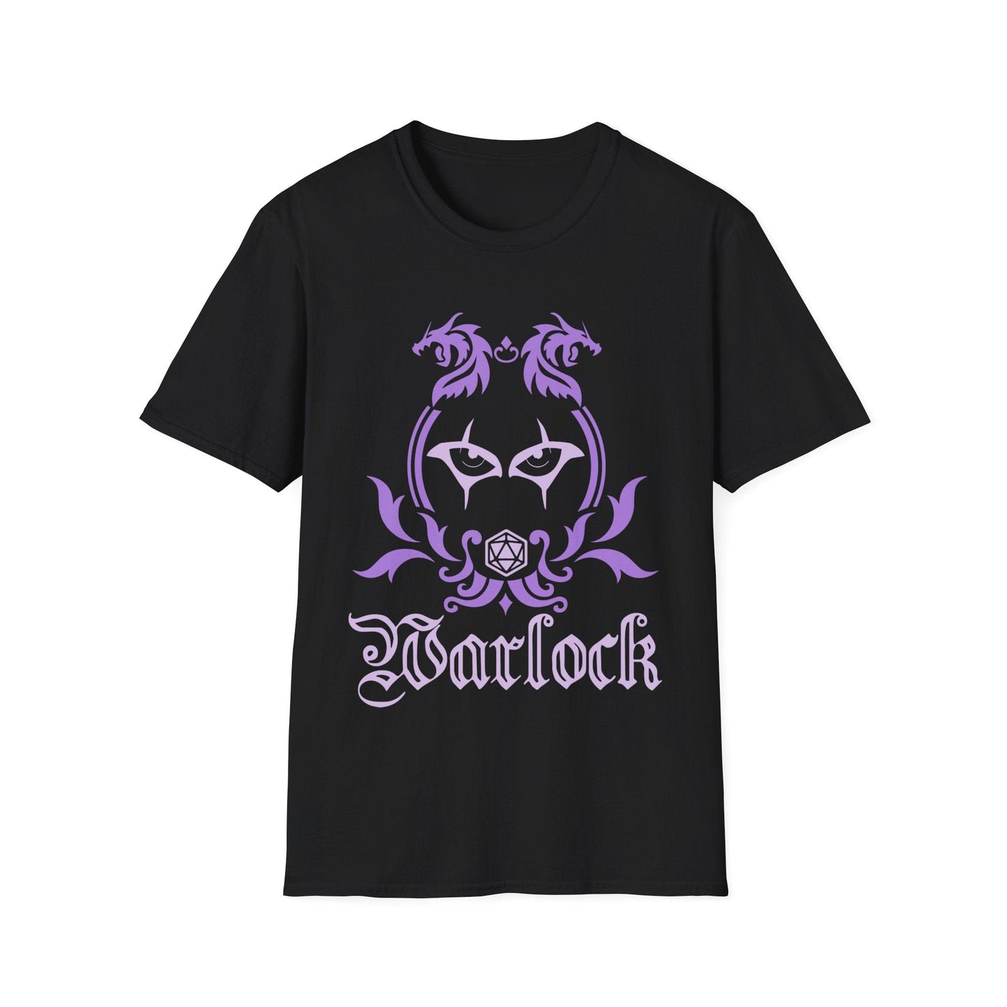 Printify T-Shirt Black / S D&D Warlock Class Emblem T-Shirt