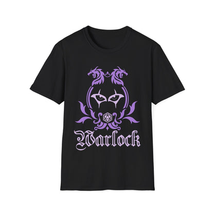 Printify T-Shirt Black / S D&D Warlock Class Emblem T-Shirt