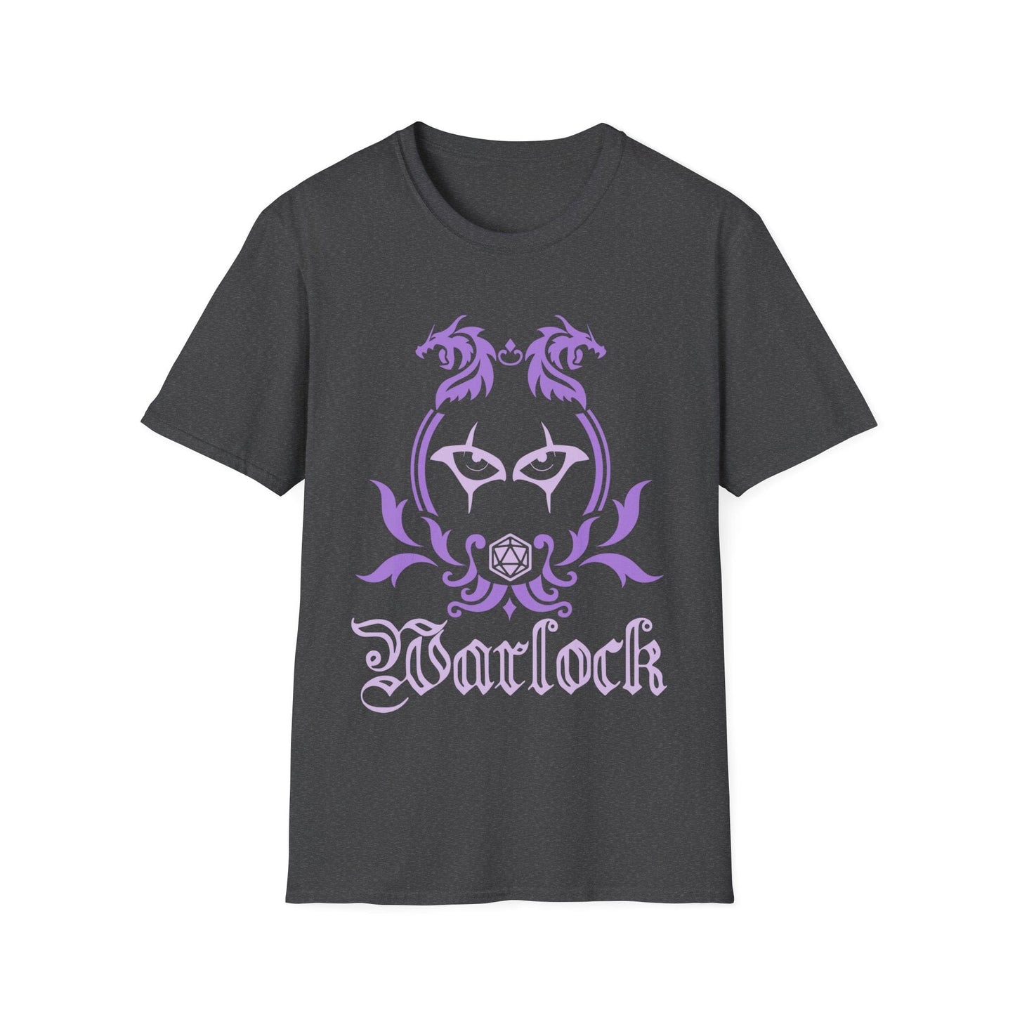 Printify T-Shirt Dark Heather / S D&D Warlock Class Emblem T-Shirt