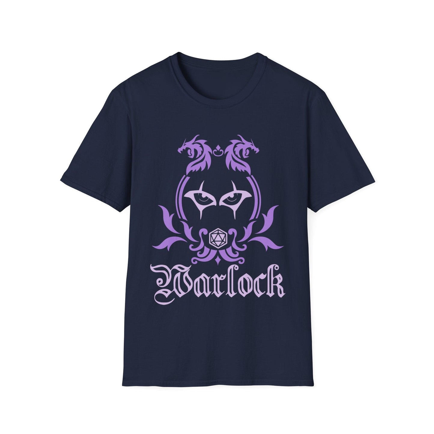 Printify T-Shirt Navy / S D&D Warlock Class Emblem T-Shirt