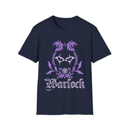 Printify T-Shirt Navy / S D&D Warlock Class Emblem T-Shirt