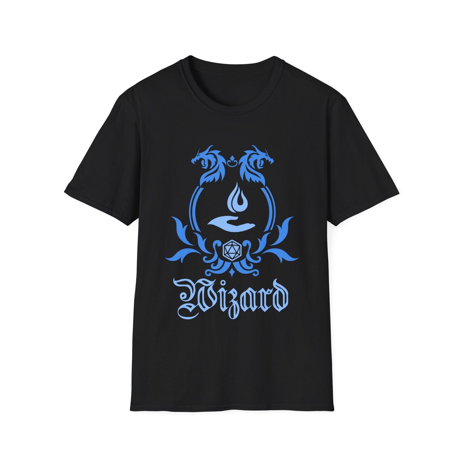 Printify T-Shirt Black / S D&D Wizard Class Emblem T-Shirt