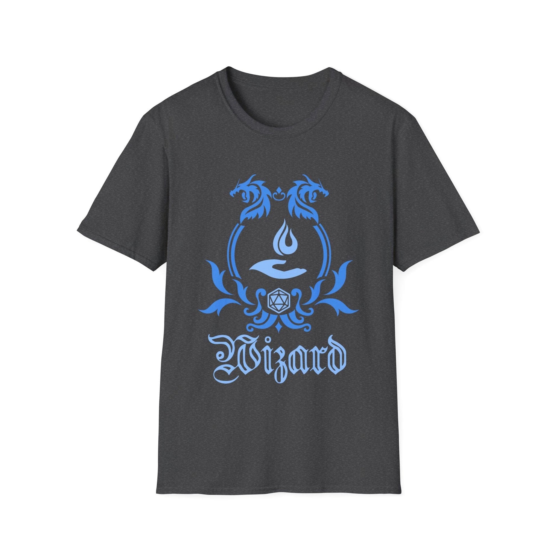 Printify T-Shirt Dark Heather / S D&D Wizard Class Emblem T-Shirt