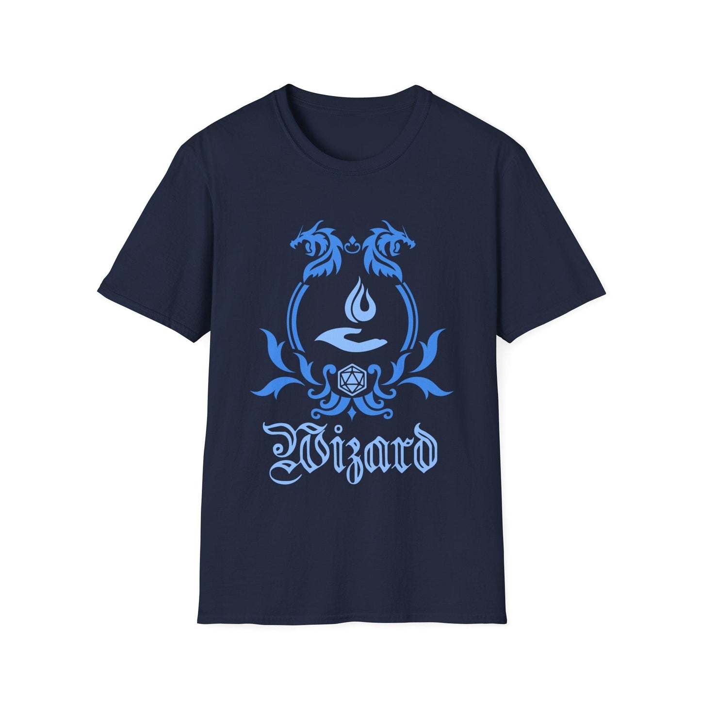 Printify T-Shirt Navy / S D&D Wizard Class Emblem T-Shirt