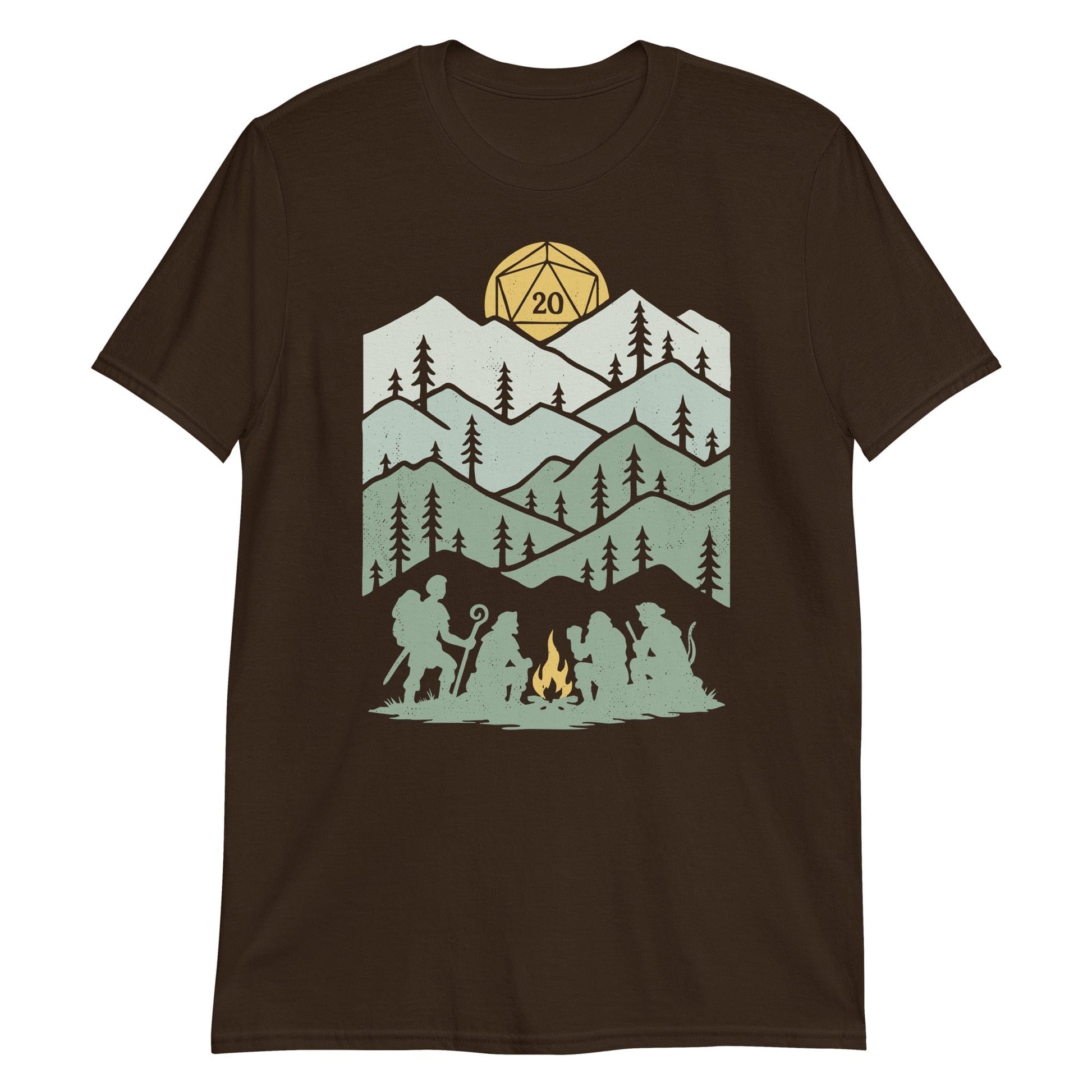Printify T-Shirt Dark Chocolate / L D20 Dice Shirt - Long Rest