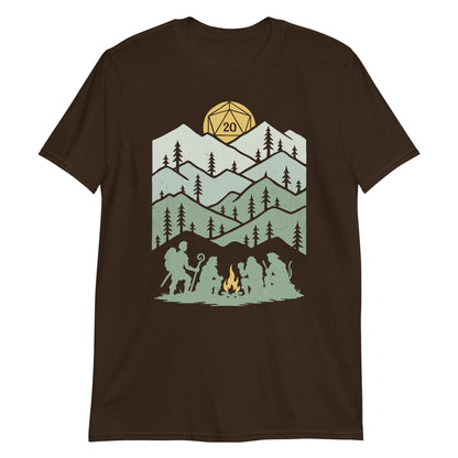 Printify T-Shirt Dark Chocolate / L D20 Dice Shirt - Long Rest