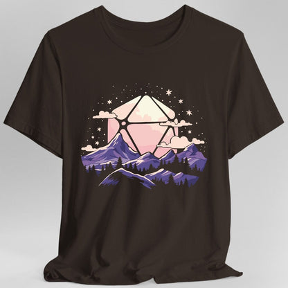 Printify T-Shirt D20 Moon Landscape T-shirt
