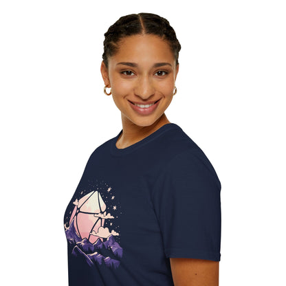 Printify T-Shirt D20 Moon Landscape T-shirt