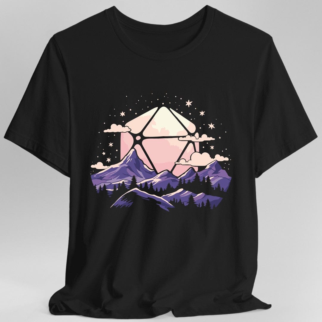 Printify T-Shirt Black / S D20 Moon Landscape T-shirt