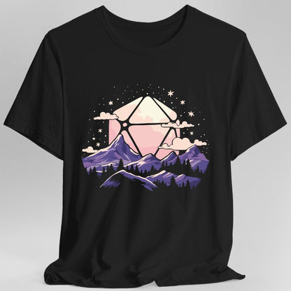 Printify T-Shirt Black / S D20 Moon Landscape T-shirt