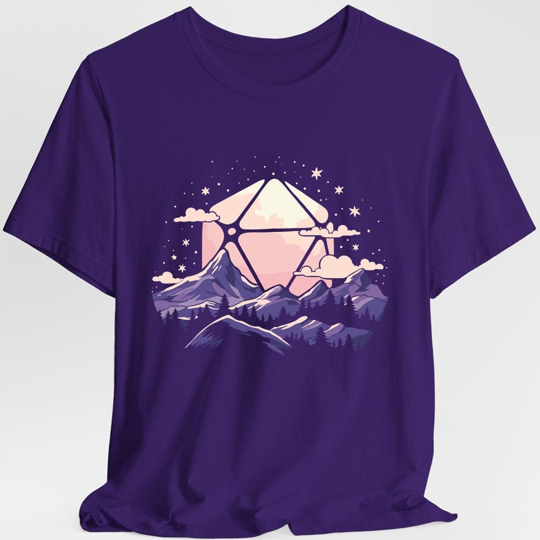 Printify T-Shirt Purple / S D20 Moon Landscape T-shirt
