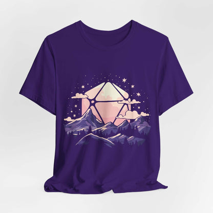 Printify T-Shirt Team Purple / S D20 Sun Landscape Purple Pink