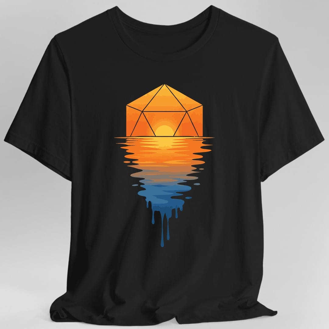 Printify T-Shirt Black / S D20 Sunset T-shirt