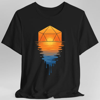 Printify T-Shirt Black / S D20 Sunset T-shirt
