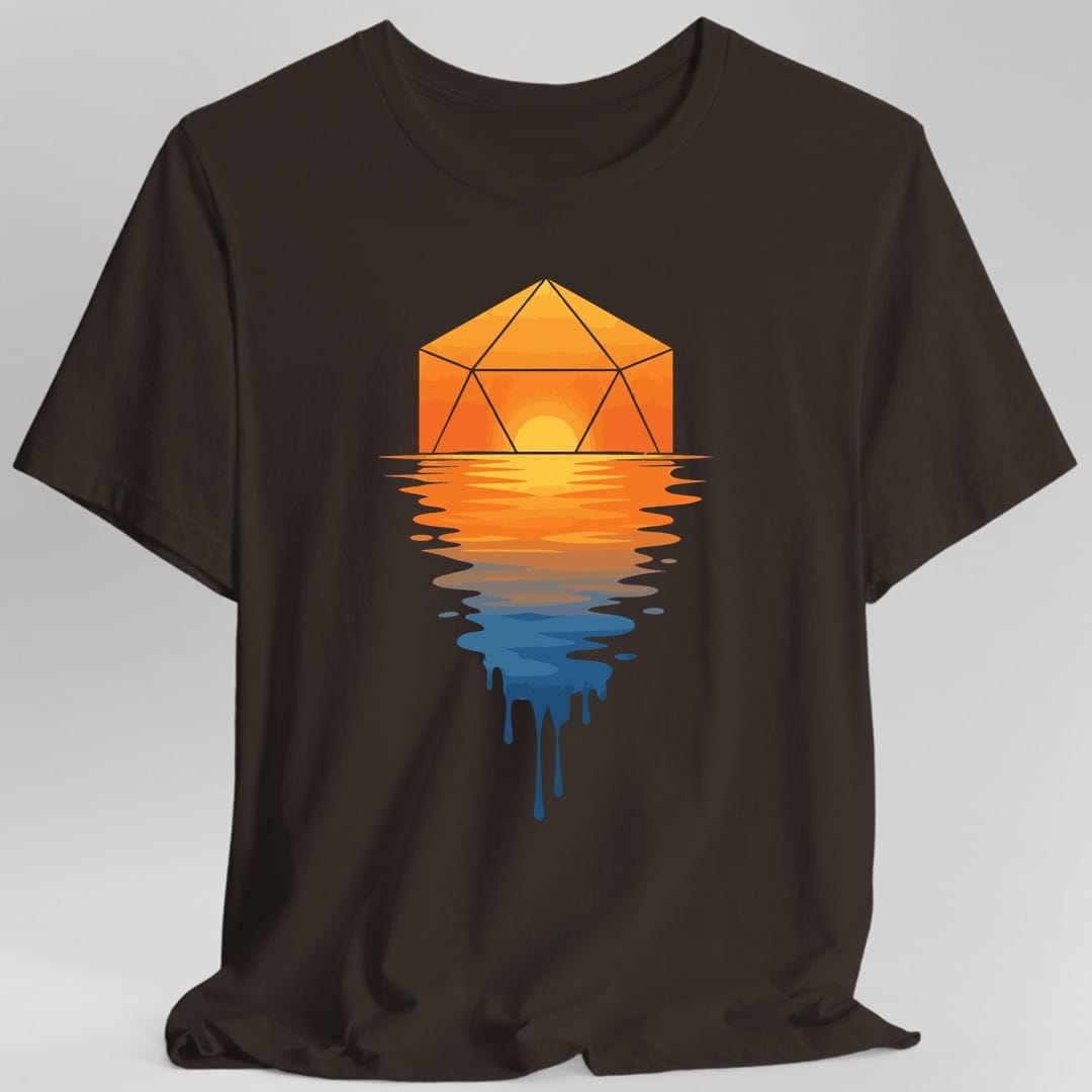 Printify T-Shirt Dark Chocolate / S D20 Sunset T-shirt