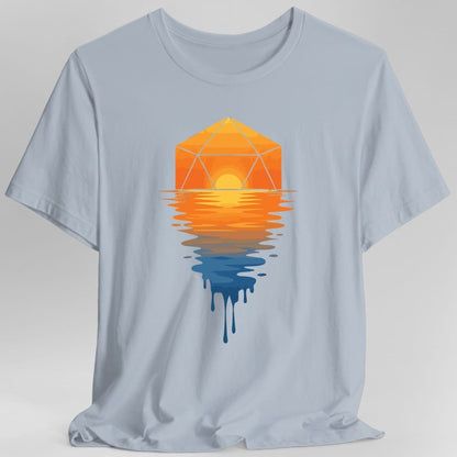 Printify T-Shirt Light Blue / S D20 Sunset T-shirt