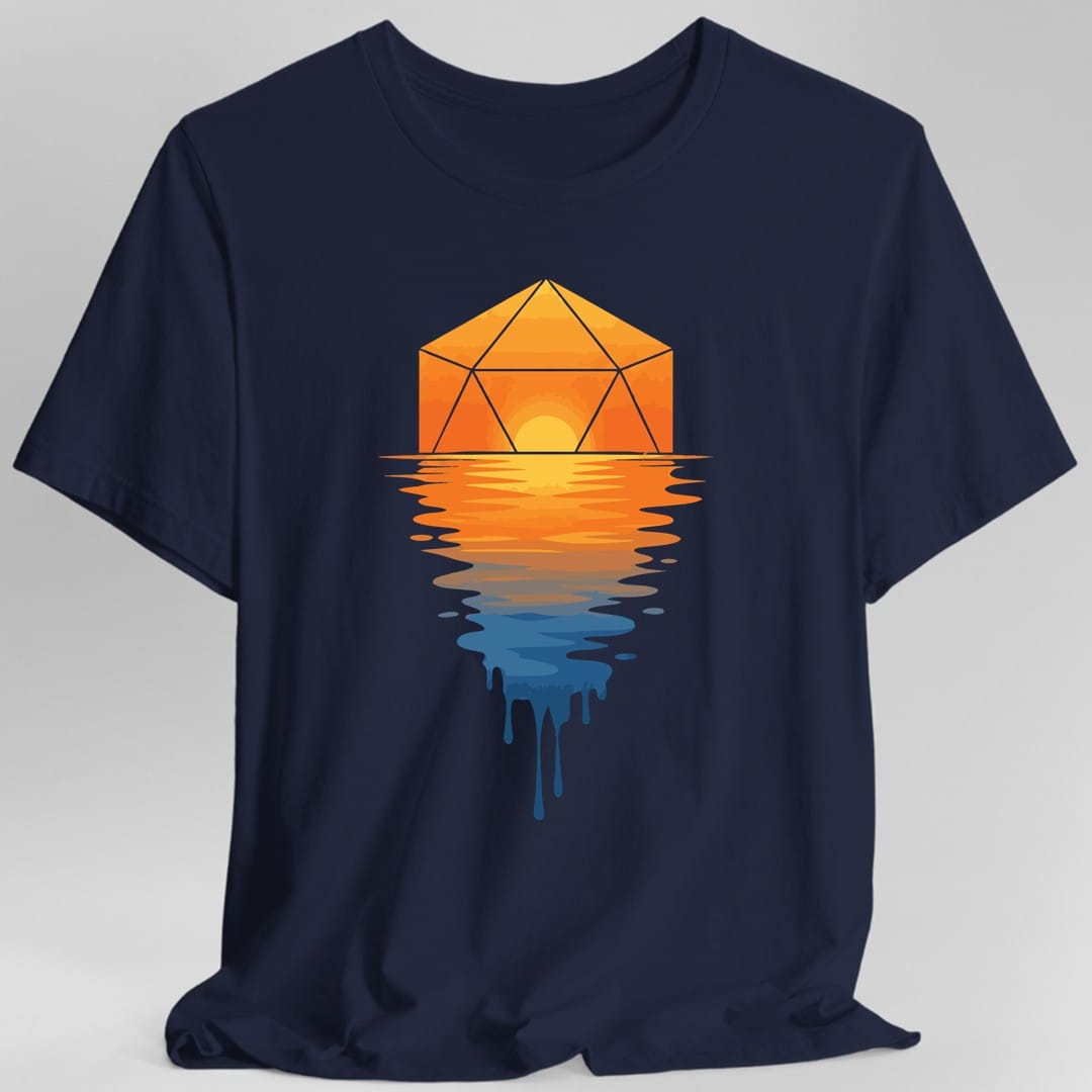 Printify T-Shirt Navy / S D20 Sunset T-shirt