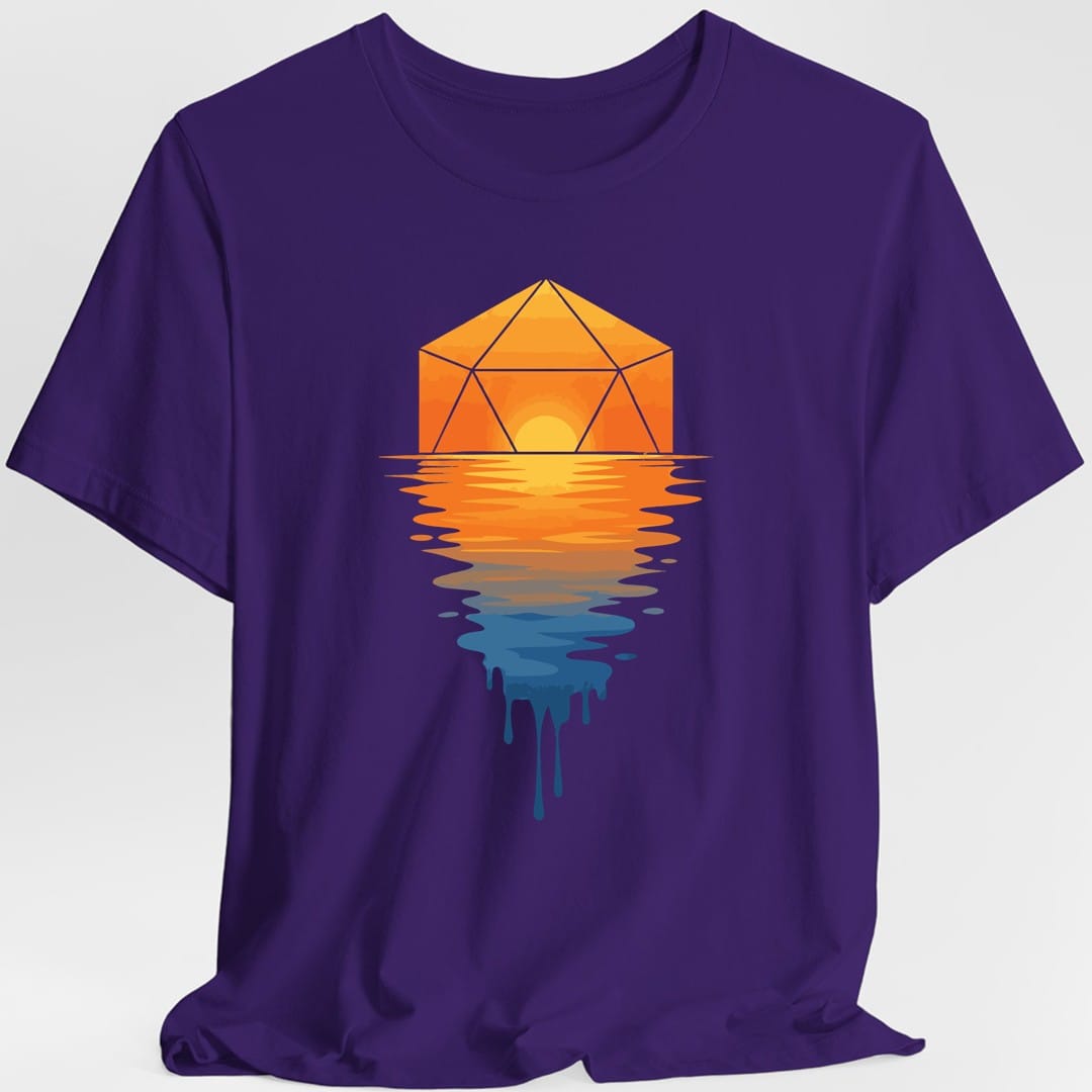 Printify T-Shirt Purple / S D20 Sunset T-shirt