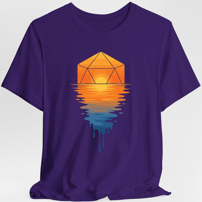 Printify T-Shirt Purple / S D20 Sunset T-shirt