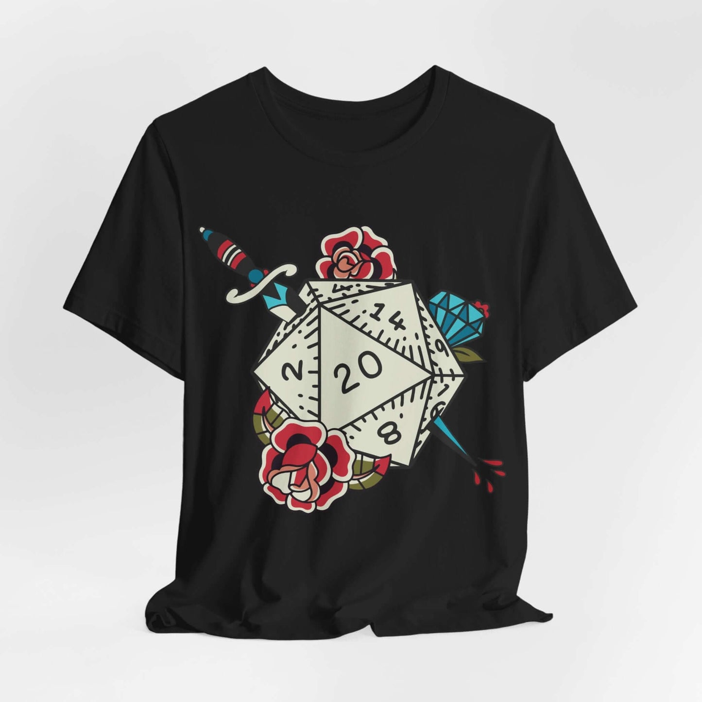 Printify T-Shirt Black / S D20 Tattoo T-shirt