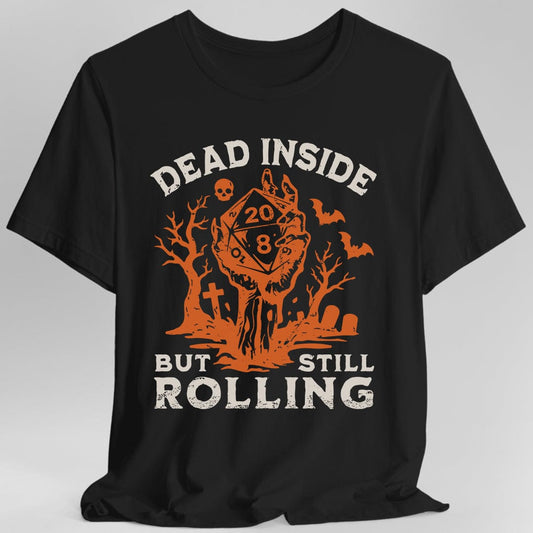Printify T-Shirt Black / S Dead Inside D&D T-Shirt