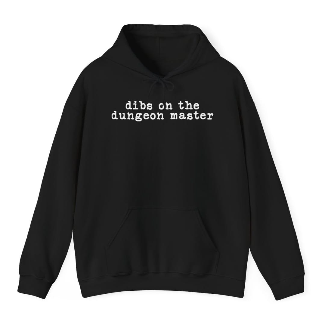Printify Hoodie Black / S Dibs On The Dungeon Master Hoodie