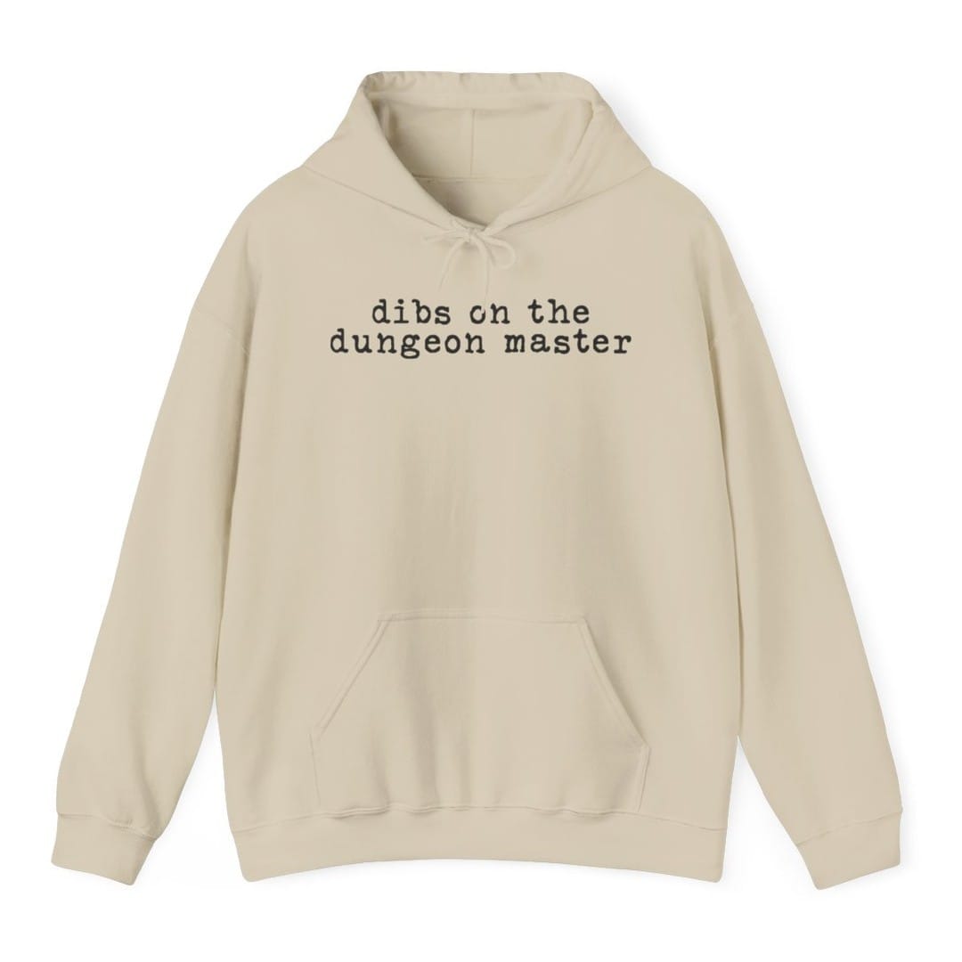 Printify Hoodie Sand / S Dibs On The Dungeon Master Hoodie