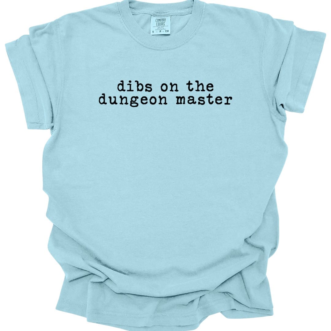 Printify T-Shirt Chambray / S Dibs On The Dungeon Master T-Shirt - Comfort Colors