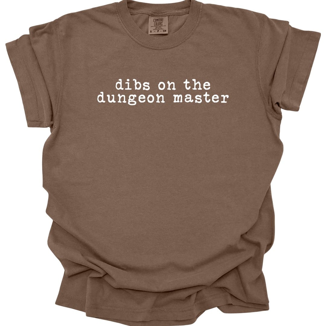 Printify T-Shirt Espresso / S Dibs On The Dungeon Master T-Shirt - Comfort Colors