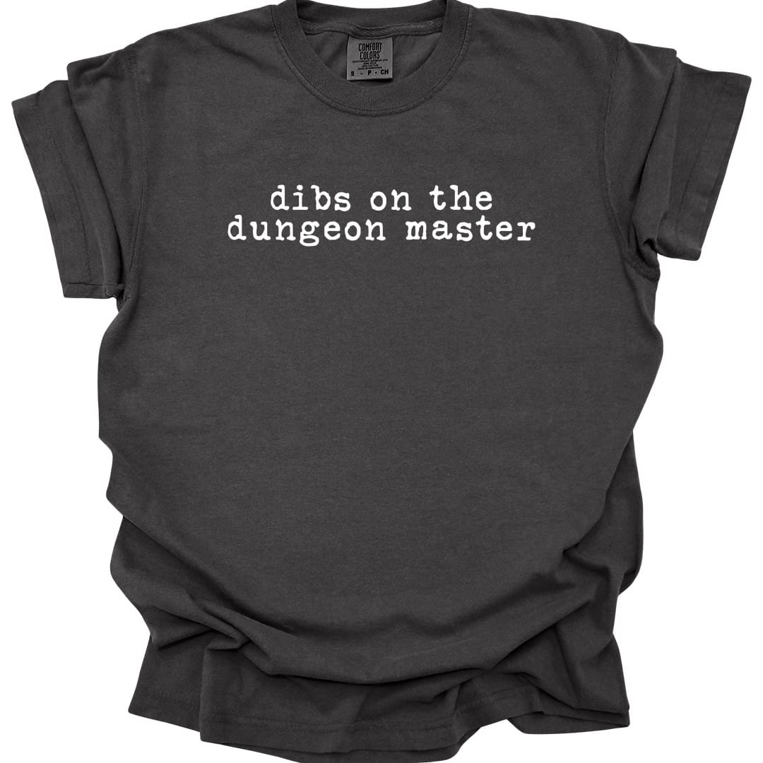 Printify T-Shirt Pepper / S Dibs On The Dungeon Master T-Shirt - Comfort Colors