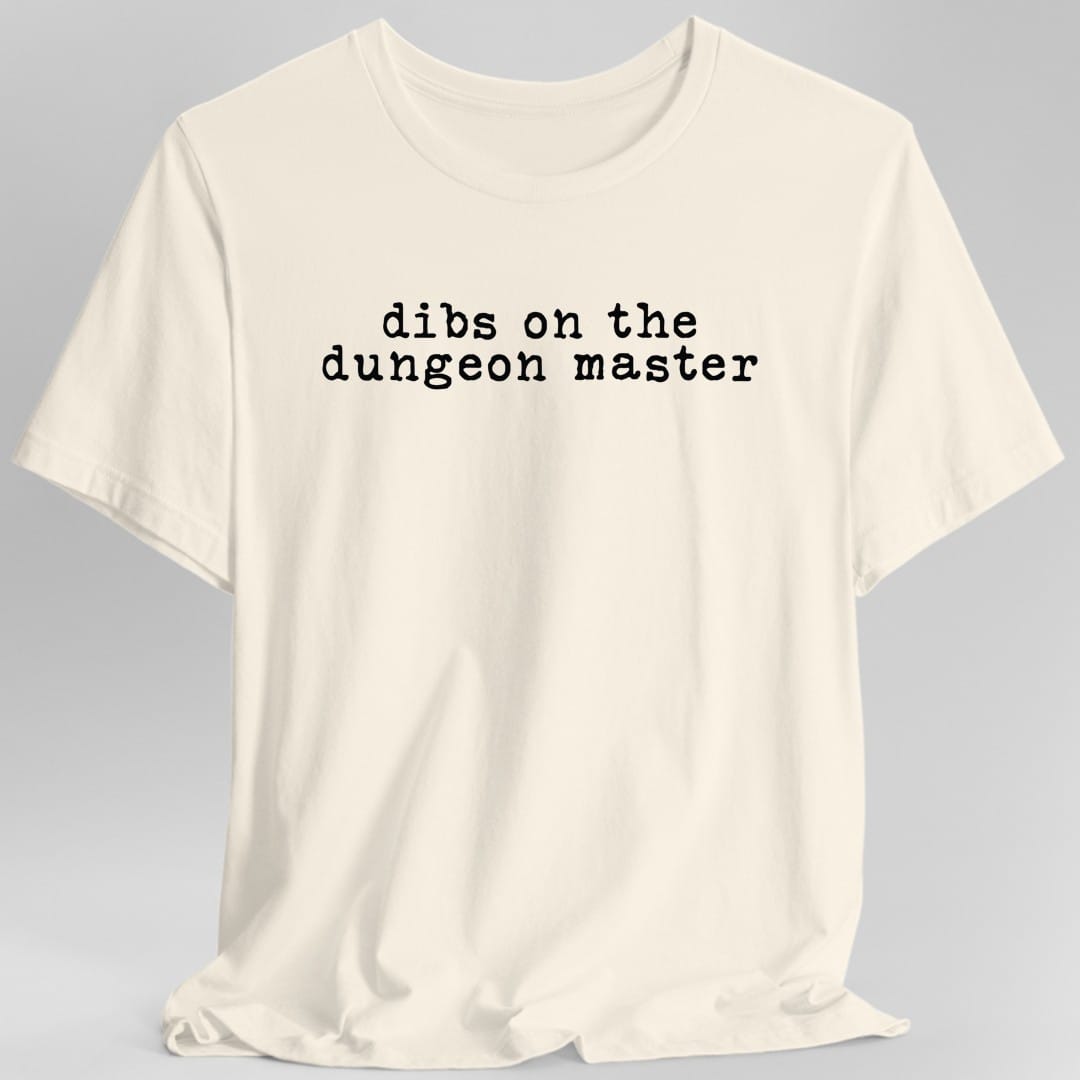Printify T-Shirt Natural / S Dibs On The Dungeon Master T-Shirt