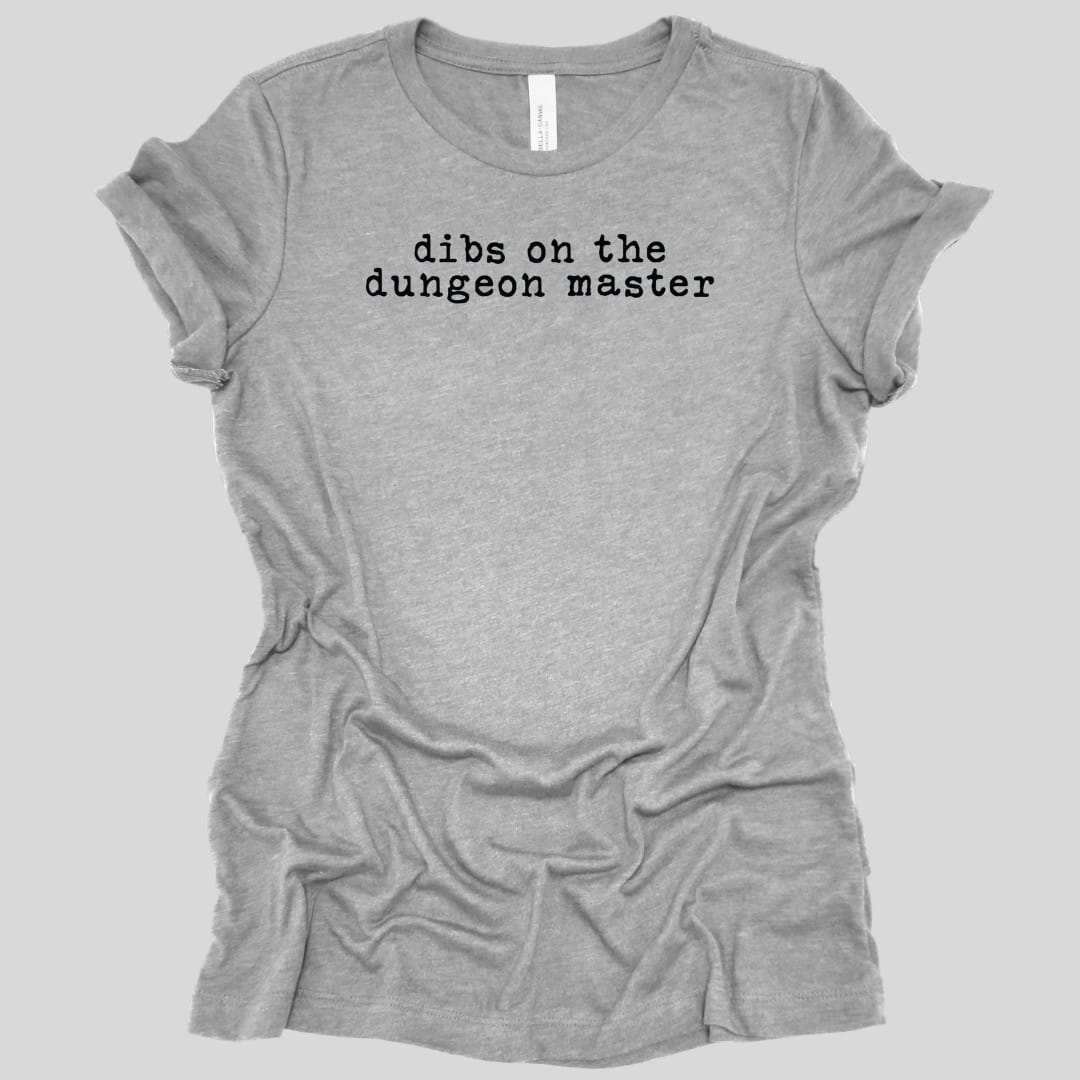 Printify T-Shirt Athletic Heather / S Dibs On The Dungeon Master Women's T-shirt