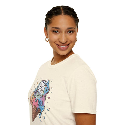 Printify T-Shirt Dice Cream DnD Shirt
