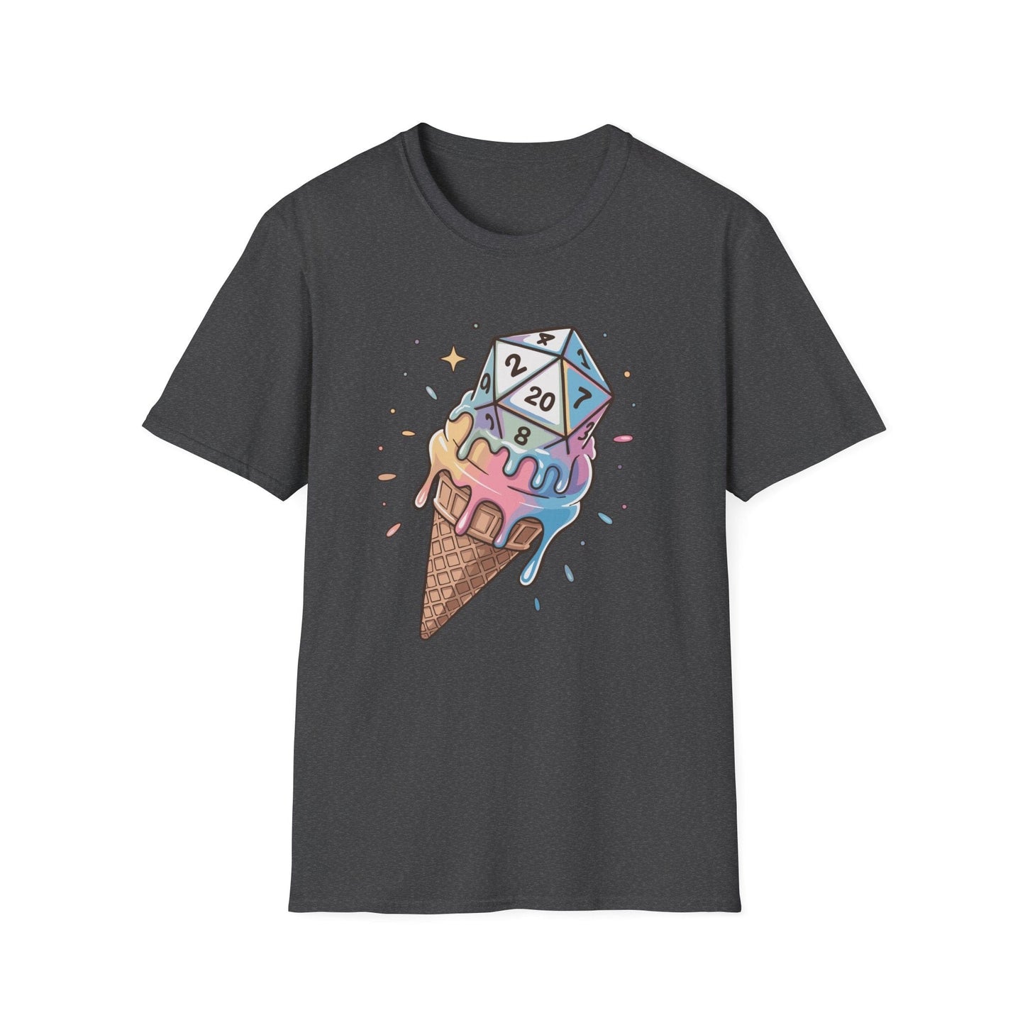 Printify T-Shirt Dark Heather / S Dice Cream DnD Shirt