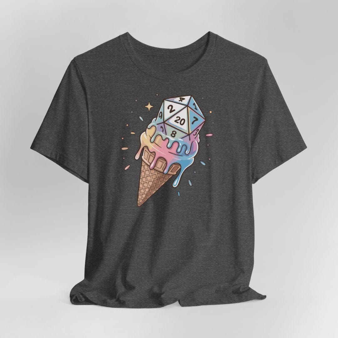 Printify T-Shirt Dark Heather / S Dice Cream DnD Shirt