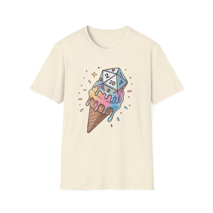 Printify T-Shirt Natural / S Dice Cream DnD Shirt