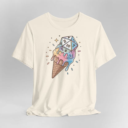 Printify T-Shirt Natural / S Dice Cream DnD Shirt