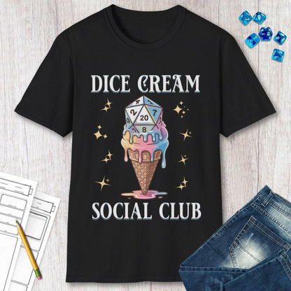 Printify T-Shirt Dice Cream Social Club T-shirt