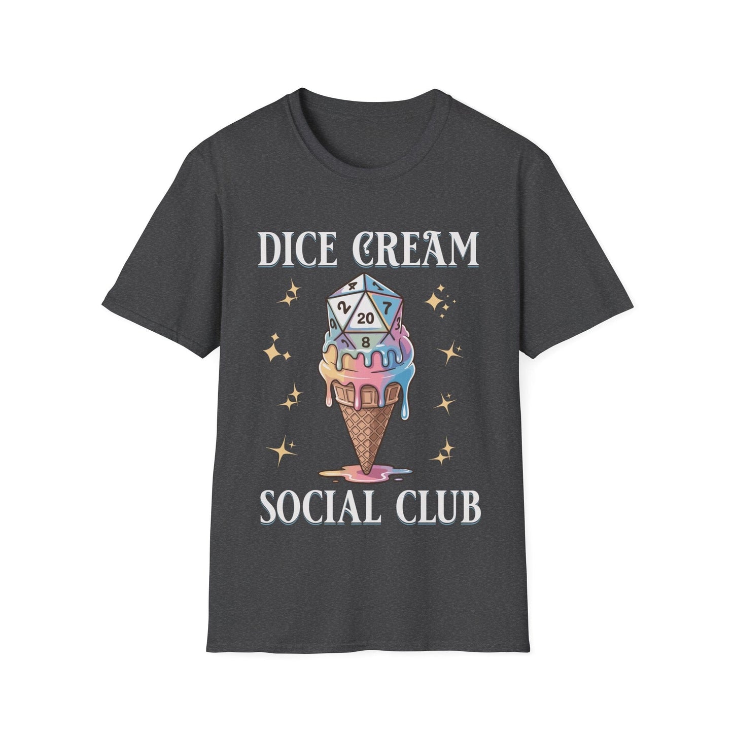 Printify T-Shirt Dark Heather / S Dice Cream Social Club T-shirt