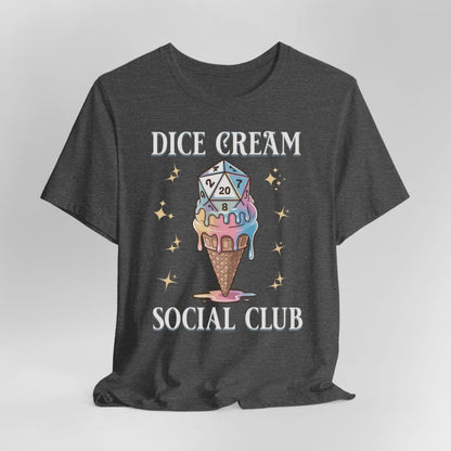 Printify T-Shirt Dark Heather / S Dice Cream Social Club T-shirt