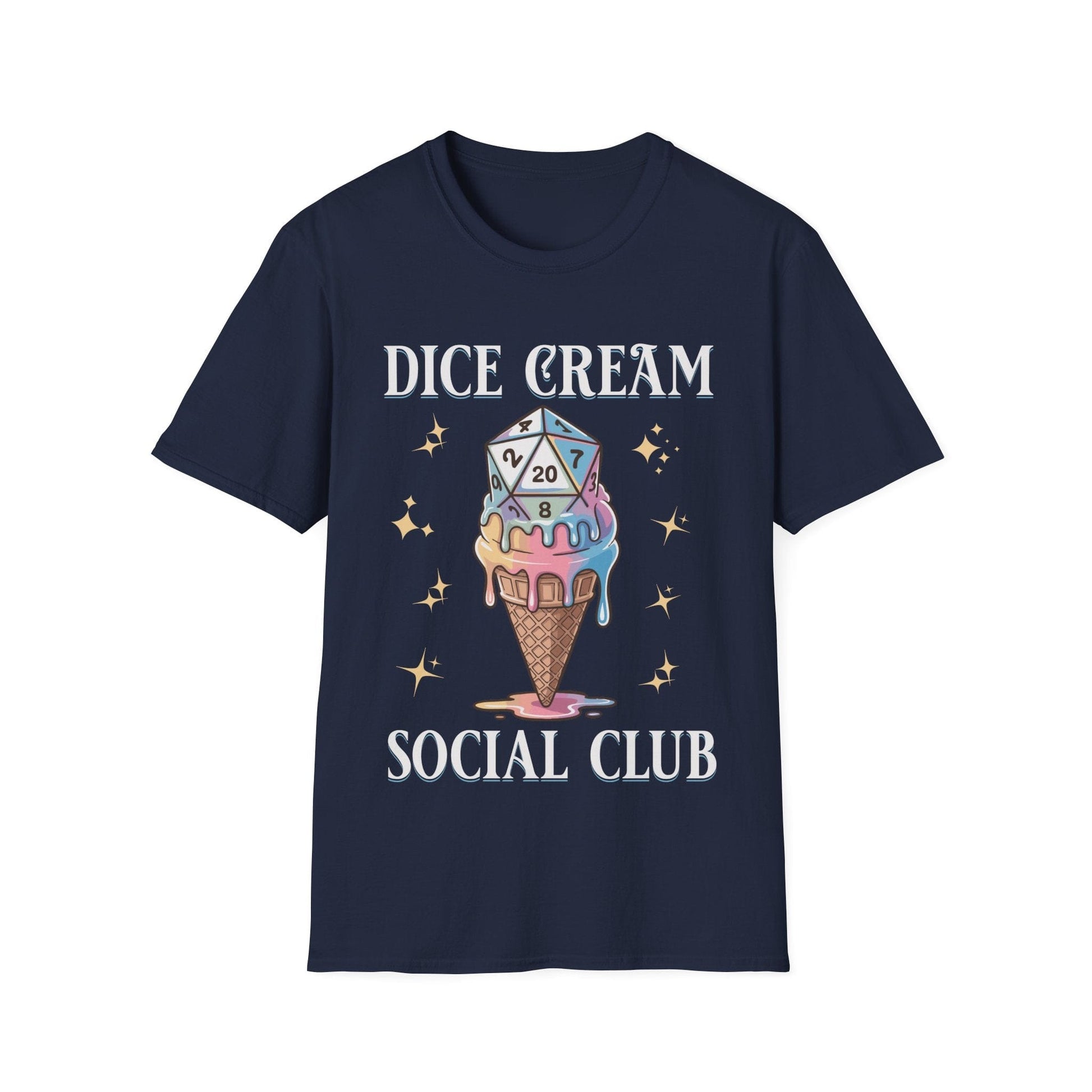 Printify T-Shirt Navy / S Dice Cream Social Club T-shirt