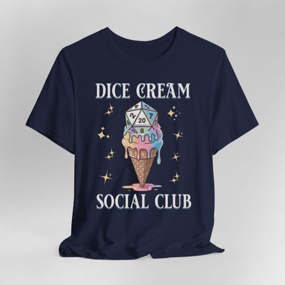 Printify T-Shirt Navy / S Dice Cream Social Club T-shirt