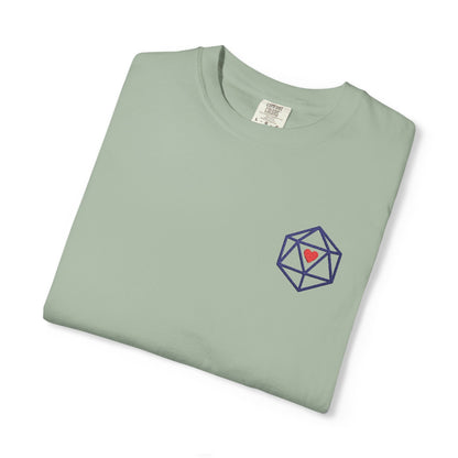 Printify T-Shirt Bay / S Dice Embroidery T-Shirt - Comfort Colors
