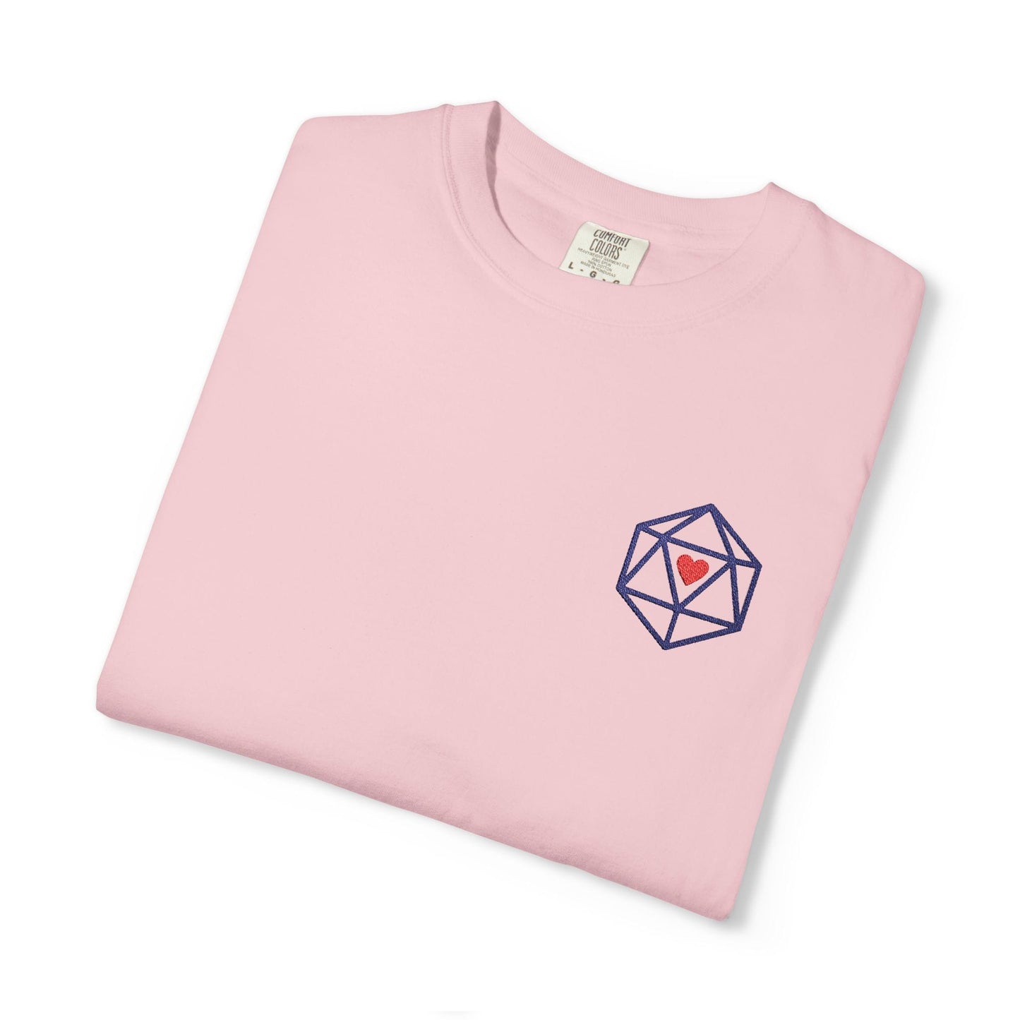 Printify T-Shirt Blossom / S Dice Embroidery T-Shirt - Comfort Colors