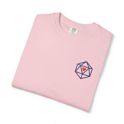 Printify T-Shirt Blossom / S Dice Embroidery T-Shirt - Comfort Colors