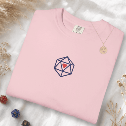 Printify T-Shirt Blossom / S Dice Embroidery T-Shirt - Comfort Colors